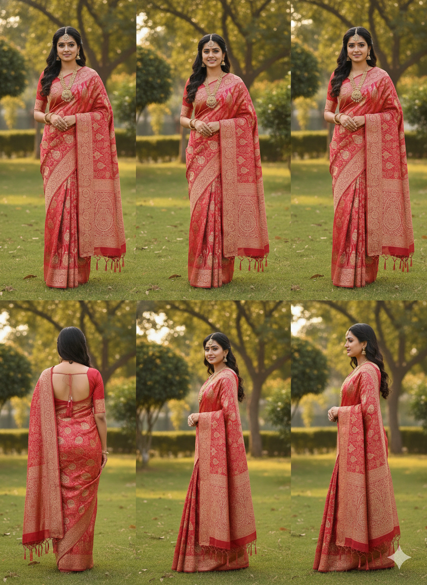 Soft silk saree with blouse