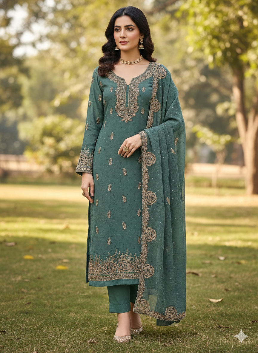 PARTY WEAR SUIT 5883