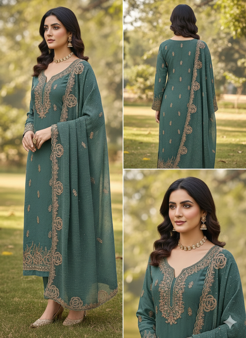 PARTY WEAR SUIT 5883