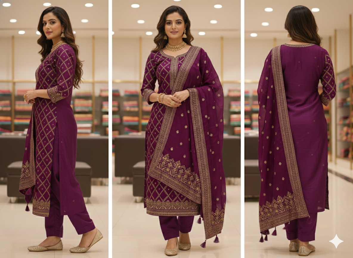 PREMIUM PARTY WEAR SUIT 6120
