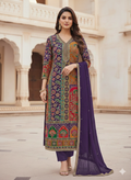 PARTY WEAR SUIT CREPE