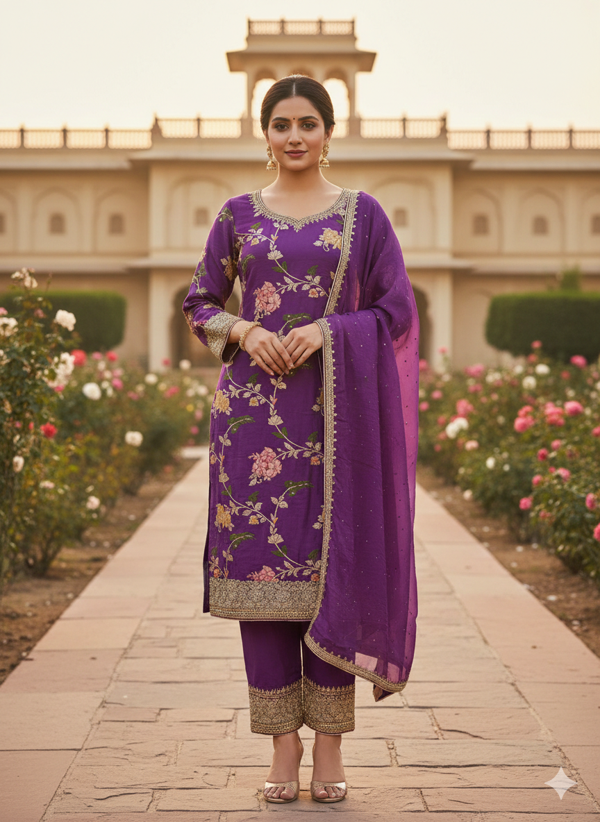 PREMIUM PARTY WEAR SUIT 3476