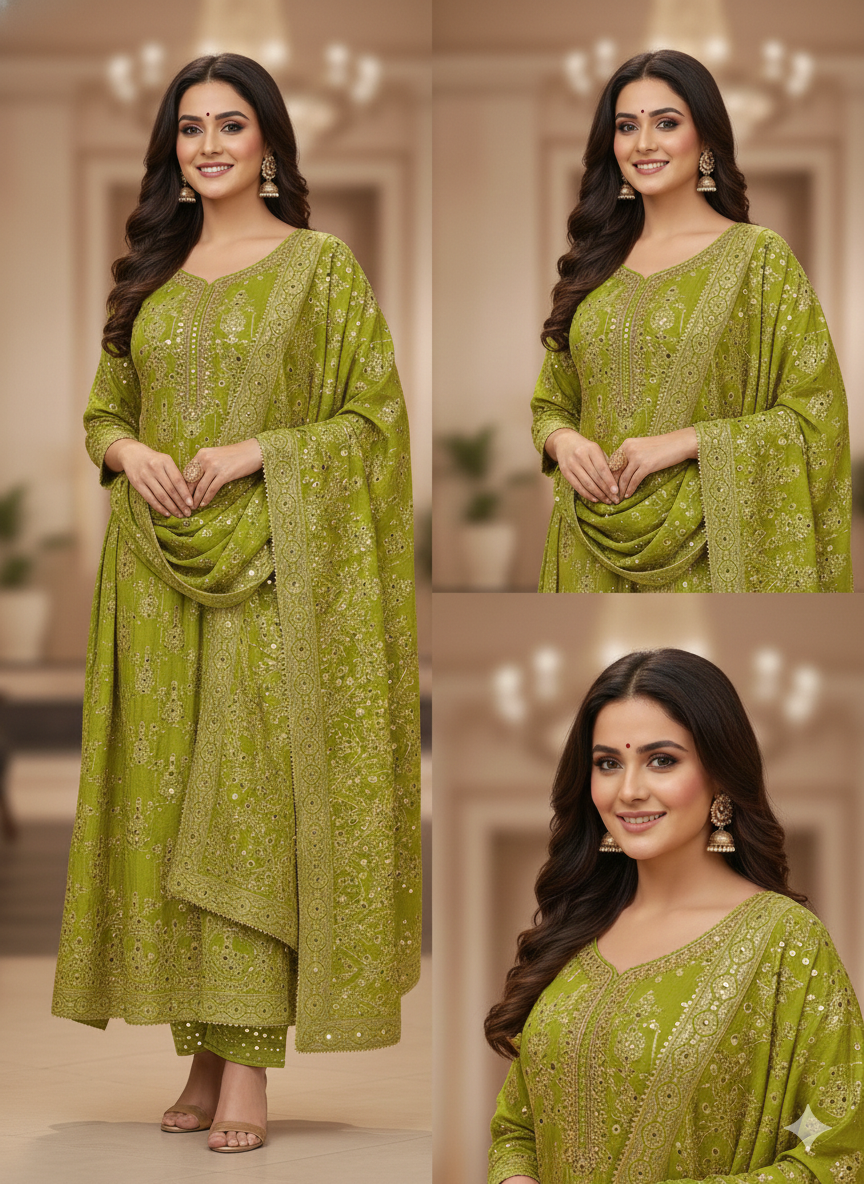 PREMIUM PARTY WEAR SUIT 2181