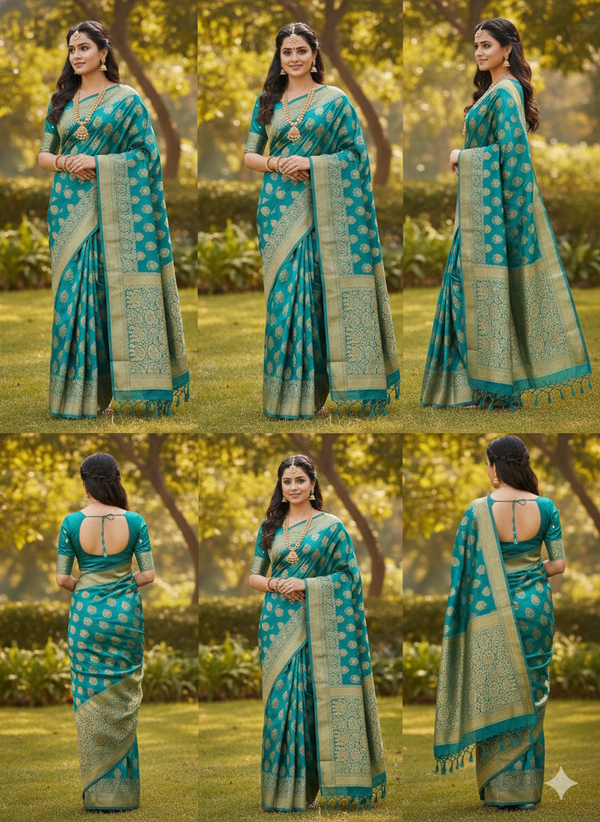 Soft silk saree with blouse