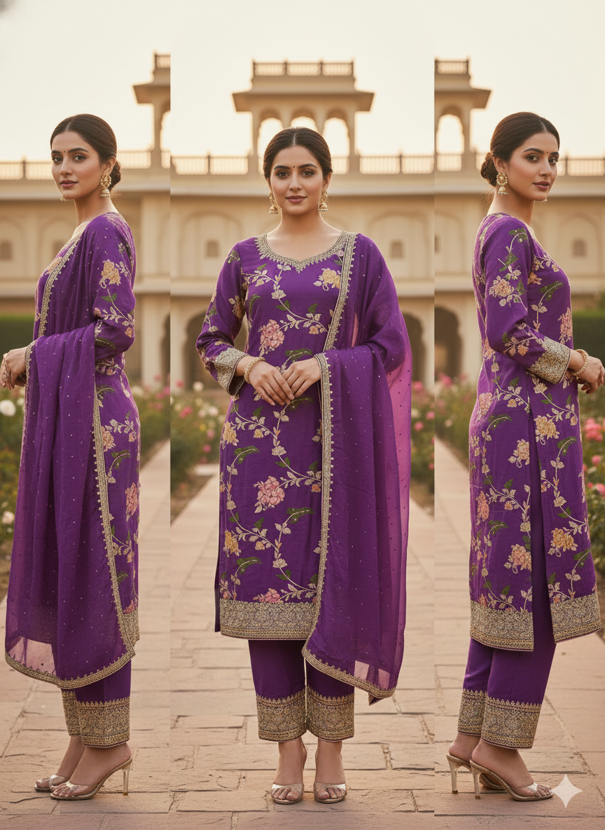 PREMIUM PARTY WEAR SUIT 3476