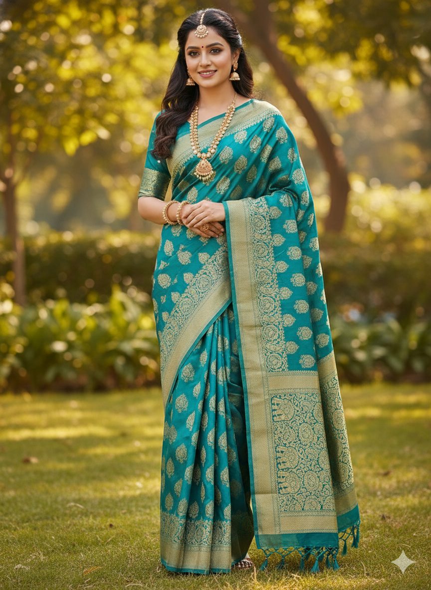 Soft silk saree with blouse