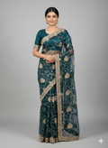 Shimmer organza saree