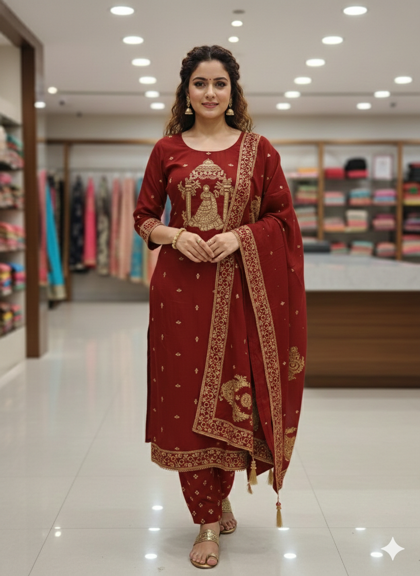 PREMIUM PARTY WEAR SUIT 7211
