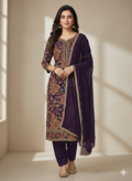 PARTY WEAR SUIT CREPE