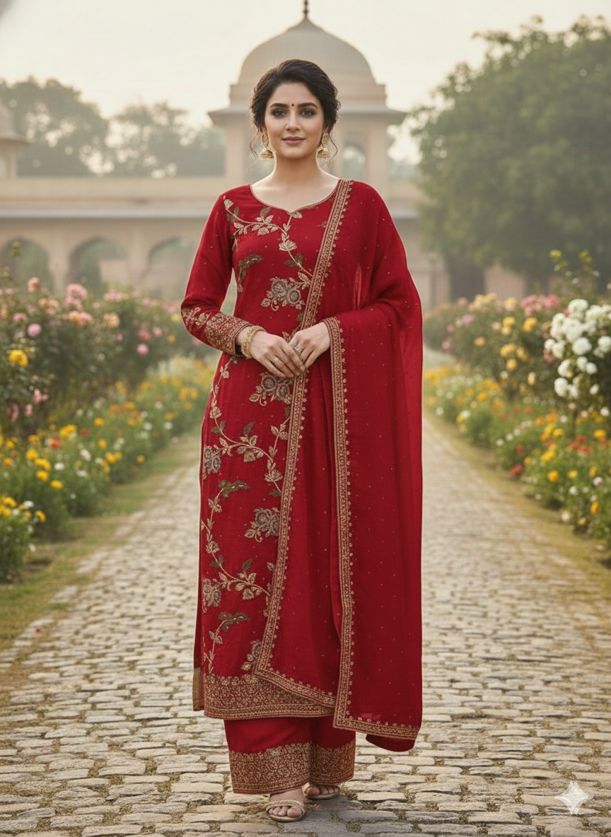 PREMIUM PARTY WEAR SUIT 3476