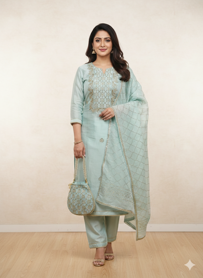 PREMIUM PARTY WEAR SUIT 6045