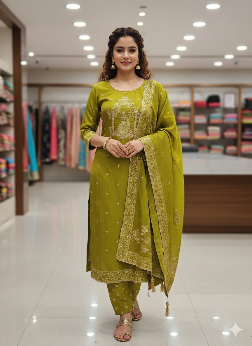 PREMIUM PARTY WEAR SUIT 7211